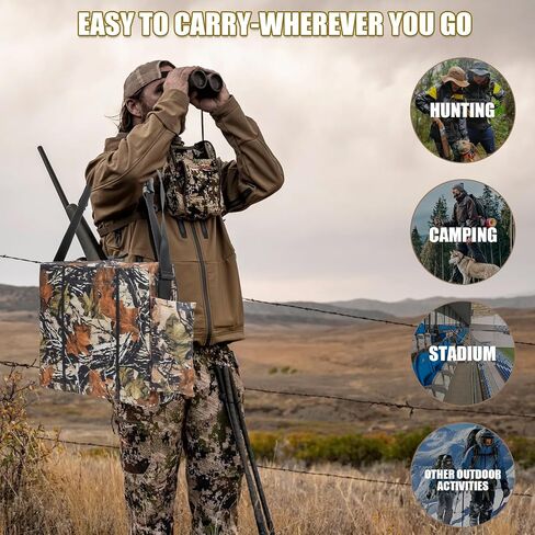 Heated Hunting Seat Cushion Pad Thermal Hunting Seat with 10000 mAh Power Bank Adjustable Temperature Hunting Hot Seat Cushion for Tree Stand,Bleacher,Sport Without Backrest in Saudi Arabia