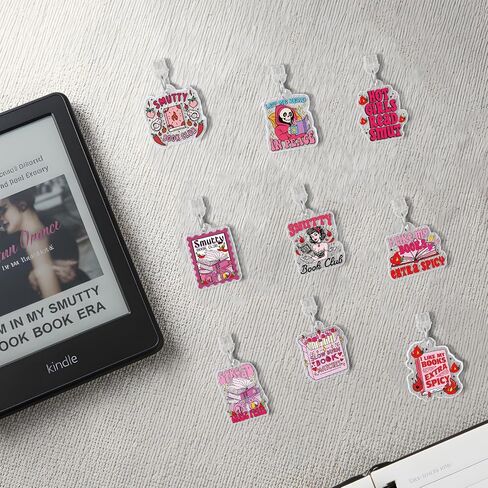 Bookish Dust Plug Charm - 6Pack Fantasy Book Lover Design Type C Dustplug Accessories for Kindle, Cute Aesthetic E-Reader&Phone Charging Port Cover, Gift for Women Men Booklovers in Saudi Arabia