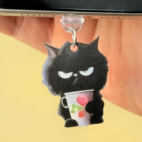 Cartoon Cat Series Type-C Dust Plug Pendant Decoration Phone Accessories for iPhone 16 15 Samsung USB C Dust Plug,Type A in Saudi Arabia