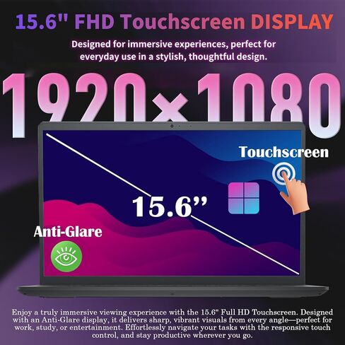 كمبيوتر محمول Dell Inspiron 15 3535 بشاشة تعمل باللمس، Windows 11 Pro، Copilot AI، AMD Ryzen 7 7730U، شاشة 15.6 بوصة FHD IPS (1920×1080)، ذاكرة وصول عشوائي 32 جيجابايت + 1 تيرابايت SSD، عمر بطارية طويل، رسومات AMD Radeon in Kuwait