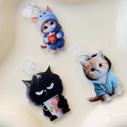 Cartoon Cat Series Type-C Dust Plug Pendant Decoration Phone Accessories for iPhone 16 15 Samsung USB C Dust Plug,Type A in Saudi Arabia