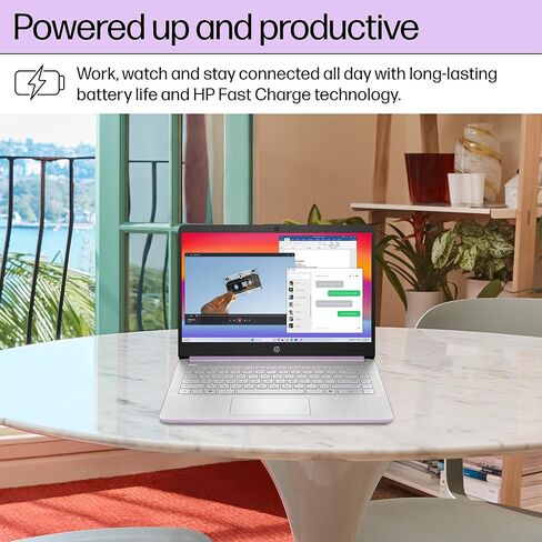 HP 14" Flagship Laptop 2025 AI-Powered Computer, Office Lifetime, Student Business, 4-Core Intel CPU, 16GB RAM 628GB Storage (128GB UFS+ 500GB Ext), Long Battery HubxcelAccessory Win 11 Pro Lavender in Saudi Arabia