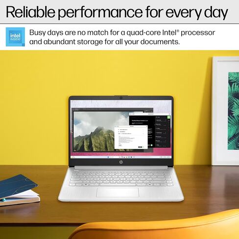 HP 14" Flagship Laptop 2025 AI-Powered Computer, Office Lifetime, Student Business, 4-Core Intel CPU, 16GB RAM 628GB Storage (128GB UFS+ 500GB Ext), Long Battery HubxcelAccessory Win 11 Pro Lavender in Saudi Arabia