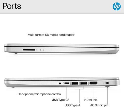 HP 14" Flagship Laptop 2025 AI-Powered Computer, Office Lifetime, Student Business, 4-Core Intel CPU, 16GB RAM 628GB Storage (128GB UFS+ 500GB Ext), Long Battery HubxcelAccessory Win 11 Pro Lavender in Saudi Arabia