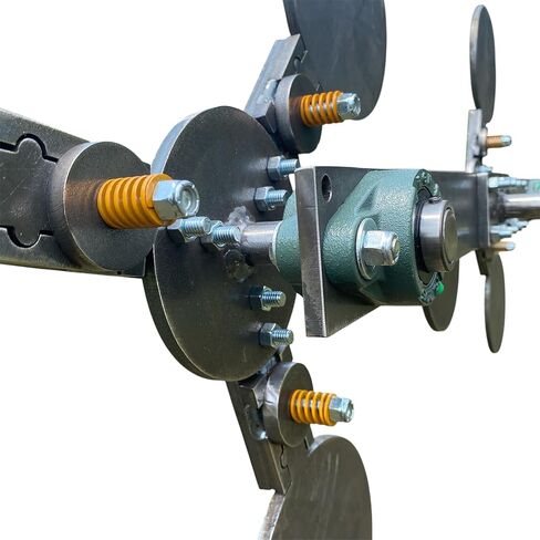 Magnum Target 3/8" AR500 Spinning Portable "بدون لحام" إعصار مزدوج - هدف إطلاق نار فولاذي تفاعلي من نوع نجمة تكساس مع مجاذيف 6 بوصات in Saudi Arabia