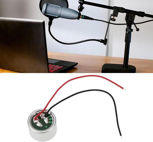 eMagTech 4Pcs 2.2kΩ 0.5mA Electret Microphone 9.7x6.5mm for Consumer Electronics Computers in Saudi Arabia