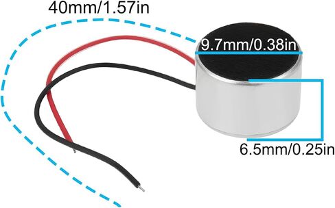eMagTech 4Pcs 2.2kΩ 0.5mA Electret Microphone 9.7x6.5mm for Consumer Electronics Computers in Saudi Arabia