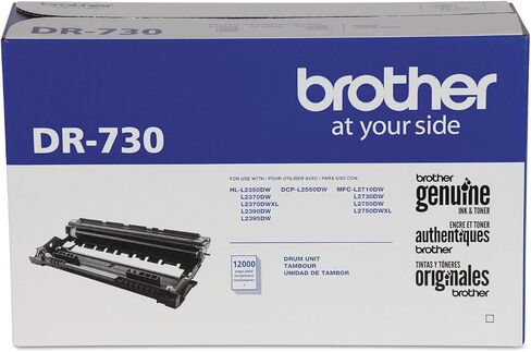 وحدة أسطوانة Brother الأصلية، DR730، تكامل سلس، تنتج ما يصل إلى 12000 صفحة، أسود (-وحدة أسطوانة، وليس حبر) in Kuwait