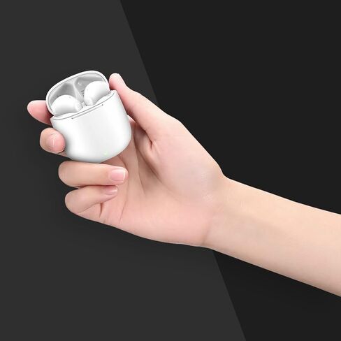 سماعات أذن لاسلكية yobola، سماعات أذن بلوتوث، سماعات رأس لاسلكية صغيرة خفيفة الوزن للجري/اللياقة البدنية، وقت تشغيل 25 ساعة، ميكروفون مدمج، تحكم باللمس، مقاومة للماء IPX5 in Kuwait