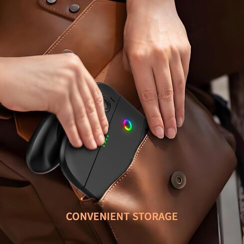 مقبض شاحن YUYIU مناسب لملحقات Nin-tendo Switch 2، مقبض Switch 2 مع كابل شحن USB، الشحن أثناء اللعب، سهل التركيب والإزالة (بدون بطارية) (أسود) in Kuwait