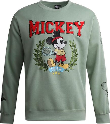Disney Mickey Mouse Mens Graphic Hoodies - Cozy Fleece Pullover Crewneck Graphic Sweatshirt, Cute Novelty Sweatshirts for Men in Saudi Arabia