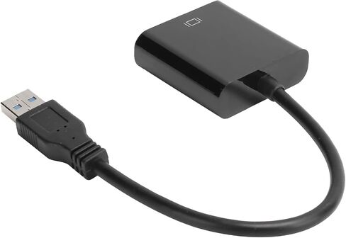 كابل محول VGA USB من CHICIRIS محول فيديو صوتي 1920x1080 لـ 7/8/10، محول USB مريح وسريع إلى VGA لملحقات الكمبيوتر in Kuwait