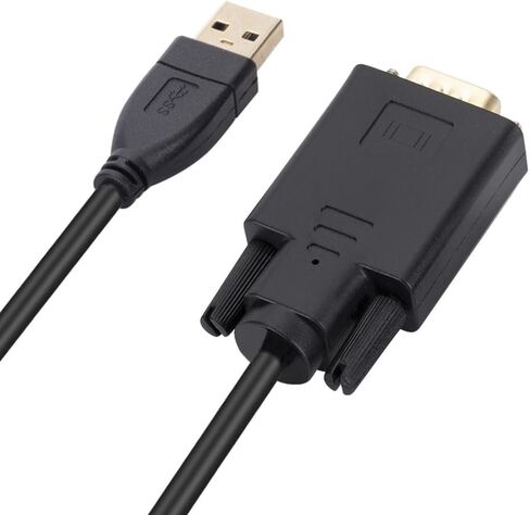 1.8m USB 3.0 to VGA Male Cable Converter Adapter 1080P USB3.0 Male to VGA Male for Laptop UHD External Video Projector in Saudi Arabia