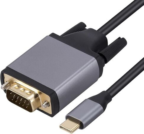 نوع C إلى VGA محول الحبل تمديد شاشات العرض شاشة USB3.1 10Gbps نقل USB C إلى VGA الحبل محول عالي الوضوح in Kuwait