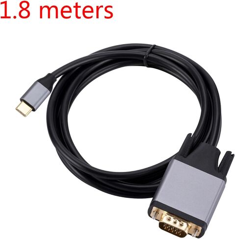 نوع C إلى VGA محول الحبل تمديد شاشات العرض شاشة USB3.1 10Gbps نقل USB C إلى VGA الحبل محول عالي الوضوح in Kuwait
