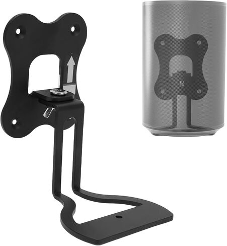 Speaker Wall Mount Bracket, Rotatable Stable Thicken Metal Space Saving Speaker Accessory for (Black and White) (White) in Saudi Arabia