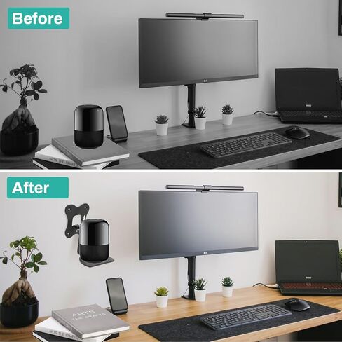 Speaker Wall Mount Bracket, Rotatable Stable Thicken Metal Space Saving Speaker Accessory for (Black and White) (White) in Saudi Arabia
