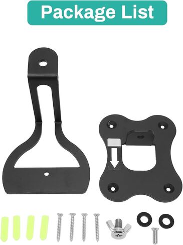 Speaker Wall Mount Bracket, Rotatable Stable Thicken Metal Space Saving Speaker Accessory for (Black and White) (White) in Saudi Arabia