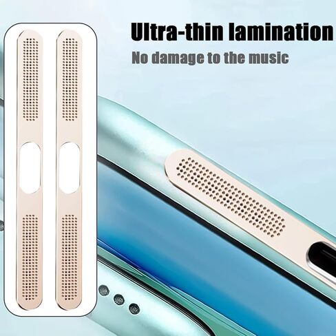 4Pcs Metal Phone Charging Port Dustproof Net Sticker Self-Adhesive Phone Speaker Anti-Scratch Protective Cover for iPhone 17 (17pro,4.5cm) in Saudi Arabia