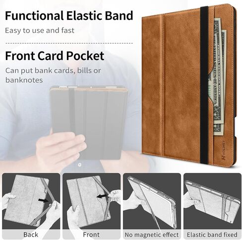 H HOLIMET Case for iPad Air 11 Inch M3/M2 (2025/2024)/iPad Air 4th/5th Generation 10.9 Inch 2022/2020 with Pencil Holder Soft Back Shockproof Protective Vegan Leather in Saudi Arabia