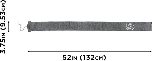 جورب بندقية منسوج من شركة Allen للبندقية/البنادق مع أو بدون نطاق - مضاد للصدأ ومعالج بالسيليكون لتخزين الأسلحة والحقائب والحقائب - إغلاق برباط - 52 بوصة رمادي - 3 عبوات in Kuwait