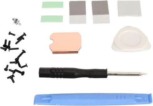 Estink SSD Copper Heat Sink, Thermal Pad Kit for M.2 2230 NVME SSD with 0.5mm Copper Heatsink Phase Change Thermal Pads Pry Tools in Saudi Arabia