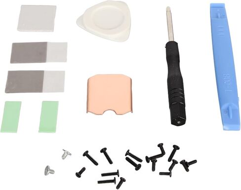 Estink SSD Copper Heat Sink, Thermal Pad Kit for M.2 2230 NVME SSD with 0.5mm Copper Heatsink Phase Change Thermal Pads Pry Tools in Saudi Arabia