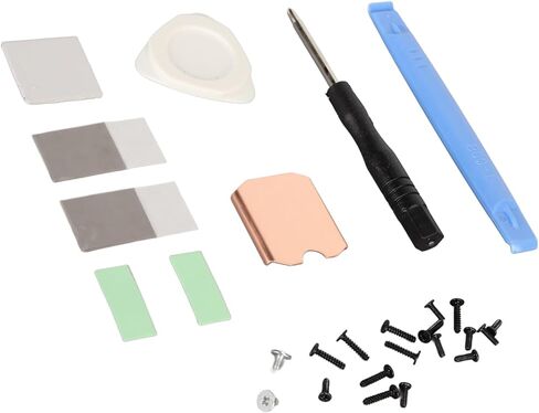 Estink SSD Copper Heat Sink, Thermal Pad Kit for M.2 2230 NVME SSD with 0.5mm Copper Heatsink Phase Change Thermal Pads Pry Tools in Saudi Arabia
