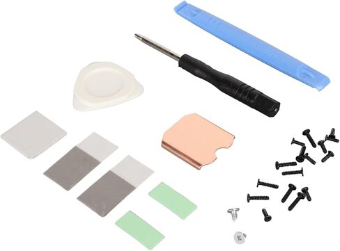 Estink SSD Copper Heat Sink, Thermal Pad Kit for M.2 2230 NVME SSD with 0.5mm Copper Heatsink Phase Change Thermal Pads Pry Tools in Saudi Arabia