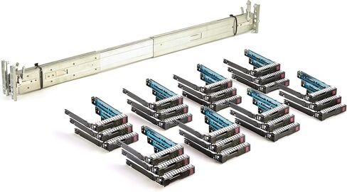 HP ProLiant DL380 G9 24-Bay Upgrade Kit - Rails + 24x 2.5'' SFF Caddies/Sleds (Renewed) in Saudi Arabia