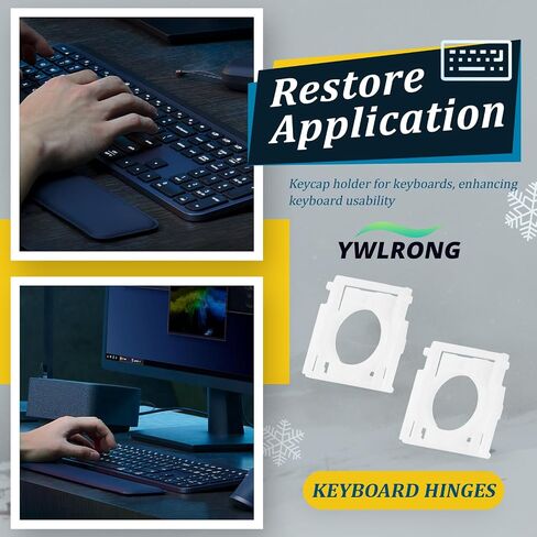 2PCS for Logitech MX Keys Keyboard Hinges Mechanical Keyboard Key Support Brackets Compatible with Logitech MX Keys Keycap Hinge Clips Replacement Accessories in Saudi Arabia