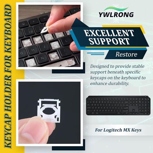 2PCS for Logitech MX Keys Keyboard Hinges Mechanical Keyboard Key Support Brackets Compatible with Logitech MX Keys Keycap Hinge Clips Replacement Accessories in Saudi Arabia