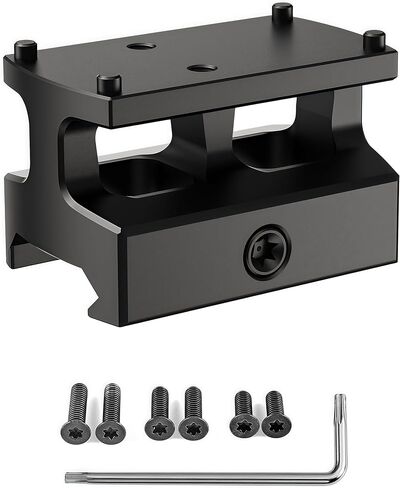 0.87" Red Dot Sight Riser Mount - Picatinny to RMSc/RMS/Doctor/RMR/SRO/407C/507C/508T/407K/507K/Vortex Venom/Viper/Fastfire Adapter in Saudi Arabia