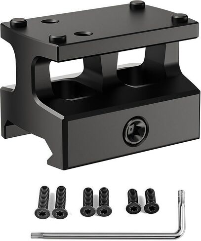 0.87" Red Dot Sight Riser Mount - Picatinny to RMSc/RMS/Doctor/RMR/SRO/407C/507C/508T/407K/507K/Vortex Venom/Viper/Fastfire Adapter in Saudi Arabia