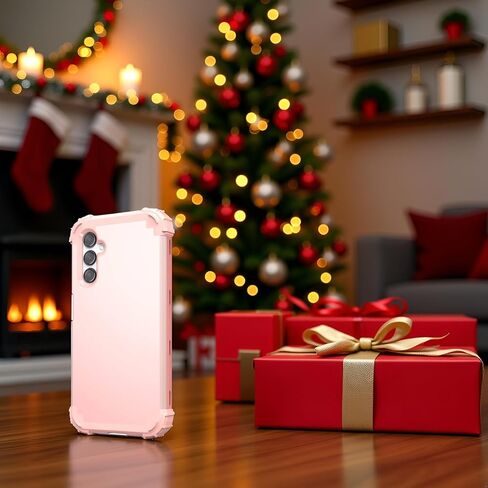 حافظة IDweel لهاتف Galaxy A16 5G مع واقي شاشة، هجين 3 في 1 مقاوم للصدمات شديد التحمل وممتص للصدمات من البولي كربونات + غطاء حماية كامل من السيليكون الناعم لهاتف Samsung Galaxy A16 5G 6.7 بوصة، ذهبي وردي in Kuwait