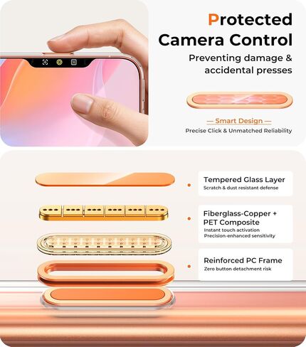 حافظة Maledan لهاتف iPhone 17 Pro مع غطاء للتحكم في الكاميرا، غطاء حافظة صلب مضاد للخدش لهاتف iPhone 17 Pro، متوافق مع MagSafe، حافظة هاتف 17 Pro خفيفة الوزن ذات قبضة آمنة، شفاف/أبيض in Saudi Arabia