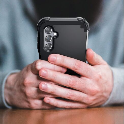 حافظة IDweel لهاتف Galaxy A16 5G مع واقي شاشة، هجين 3 في 1 مقاوم للصدمات شديد التحمل وممتص للصدمات من البولي كربونات + غطاء حماية كامل من السيليكون الناعم لهاتف Samsung Galaxy A16 5G 6.7 بوصة، ذهبي وردي in Saudi Arabia