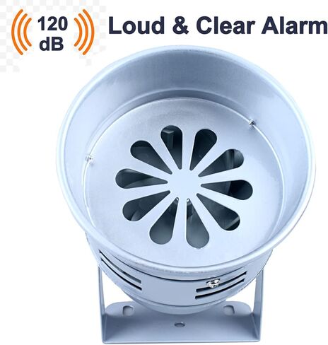 120dB Red Mini Electric Motor Siren, Motor Alarm, Horn Sound Buzzer, Alarm Bell for Home, Residential Areas, Industries, Stores and Control Systems AC110V in Kuwait