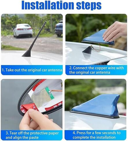 Car Shark Fin Aerial Antenna for Kia Stinger 2017 2018 2019 2020 2021 2022 2023 2024 2025 Roof Enhanced Signal Antenna Low Wind Resistance in Saudi Arabia