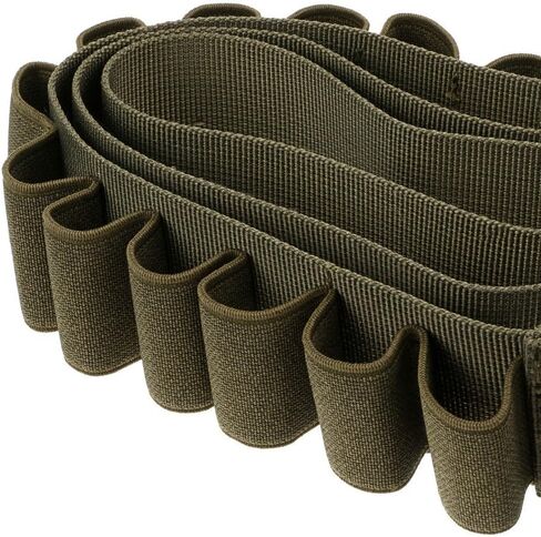Viriber Tactical Heavy Duty Shotgun Straps 15/25 Round Ammunition Bandolier Belt 20GA and 12 GA Nylon in Kuwait