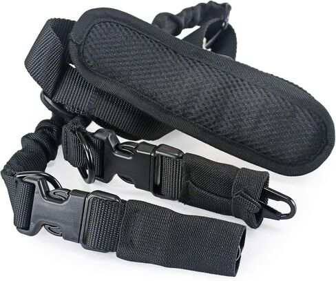 Two Point Sling for Rifle Gun Loop Strap Adjustable Shoulder Pad Heavy Duty Clip in Kuwait