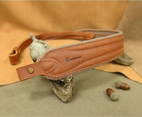 WAYNE'S DOG Leather Gun Sling، أشرطة كتف مبطنة من القماش مع دوارات in Kuwait