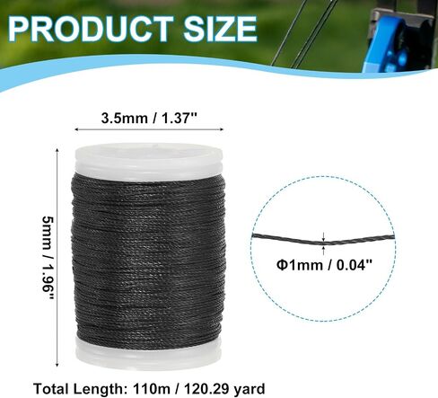 MECCANIXITY Archery Recurve Bow String Serving Thread Nylon Bowstring for Recurve Bow Compound Tying Sight Nock Point in Saudi Arabia