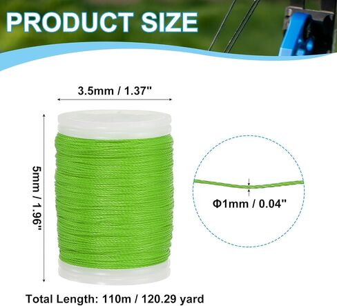 MECCANIXITY Archery Recurve Bow String Serving Thread Nylon Bowstring for Recurve Bow Compound Tying Sight Nock Point in Saudi Arabia
