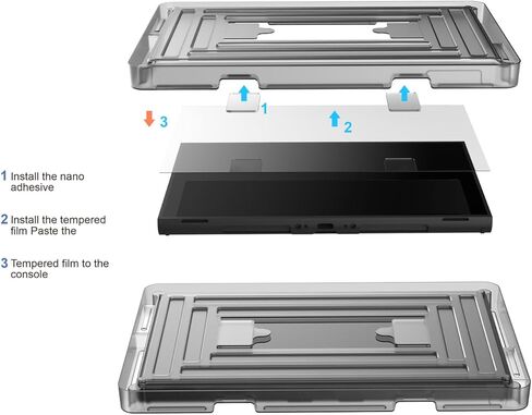 2PCS Ultra-Clear Tempered Glass Films for Switch 2 9H Hardness Tempered Glass Screen Protector Film (TNS-3166B Anti-Blue Light) in Saudi Arabia
