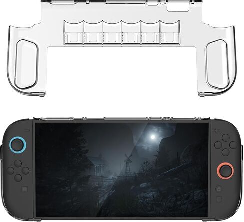 Crystal Shell Case for Switch 2 2025 PC Protective Shockproof Cover Anti-fall Anti-Scratch Protector in Saudi Arabia
