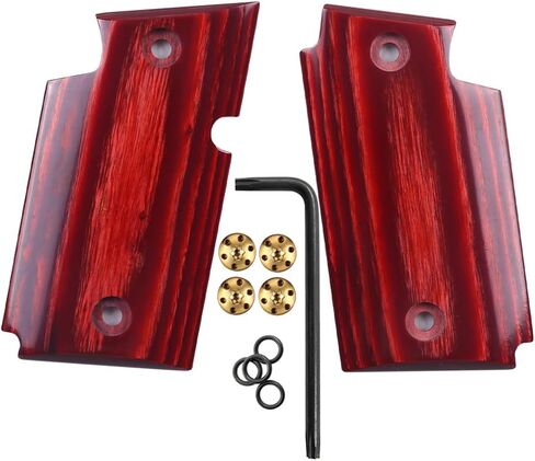 Cool Hand Rosewood Grips Replacement for Sig Sauer P938, High Polished Wood, Gold Grips Screws Included, 5/32" Thin in Saudi Arabia