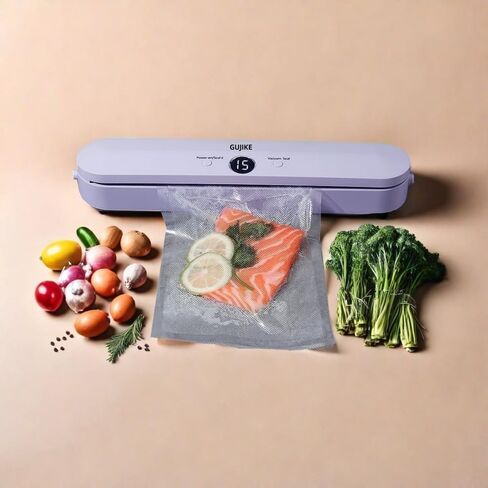 Vacuum Sealer Cordless Rechargeable Food Sealer with 10 Vacuum Bags, 30 Seconds Fast Seal, for Dry/Wet Food Preservation in Saudi Arabia