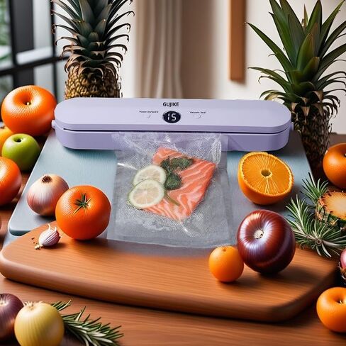 Vacuum Sealer Cordless Rechargeable Food Sealer with 10 Vacuum Bags, 30 Seconds Fast Seal, for Dry/Wet Food Preservation in Saudi Arabia