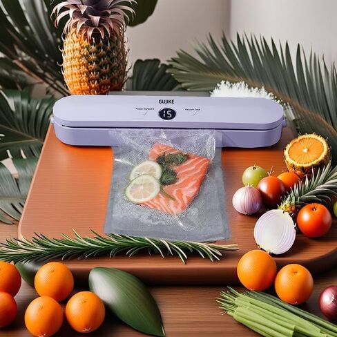 Vacuum Sealer Cordless Rechargeable Food Sealer with 10 Vacuum Bags, 30 Seconds Fast Seal, for Dry/Wet Food Preservation in Saudi Arabia